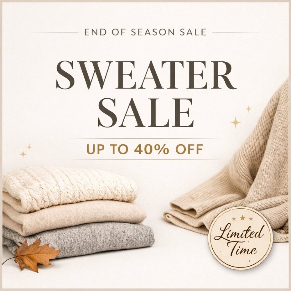 SALE 🔥 Cozy Knit Sweater | Soft Neutral | Bundle & Save